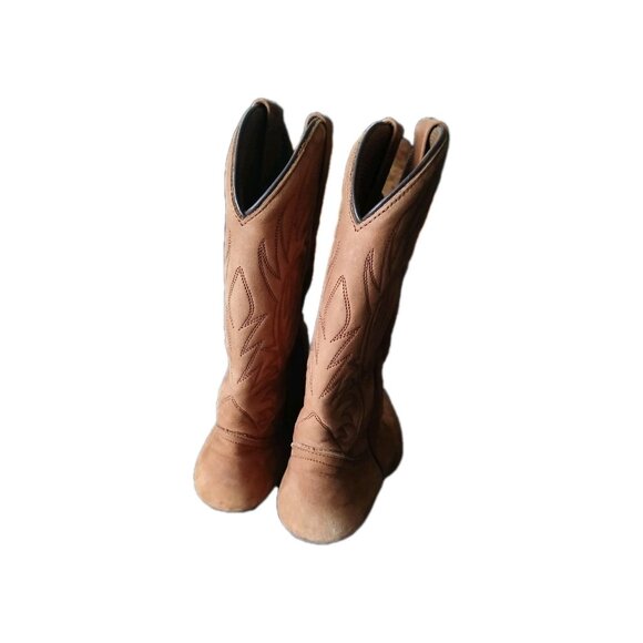 VTG Womens 8 DINGO Cowboy Western Leather Brown Boots Cowgirl Southwest USA - Picture 6 of 8